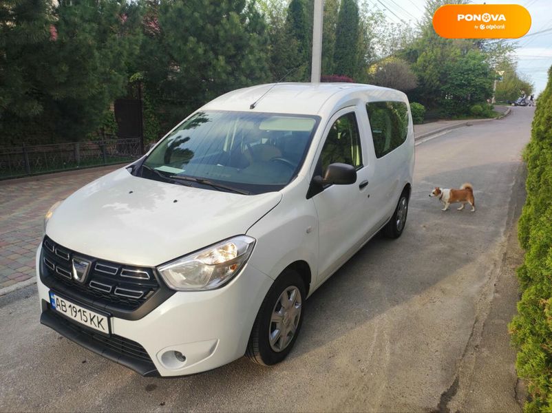 Dacia Dokker, 2017, Бензин, 90 тис. км, Мінівен, Білий, Вінниця Cars-Pr-180077 фото