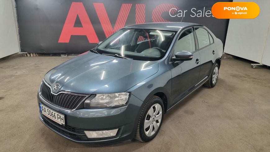 Skoda Rapid, 2017, Бензин, 1.2 л., 184 тис. км, Ліфтбек, Сірий, Київ 107619 фото