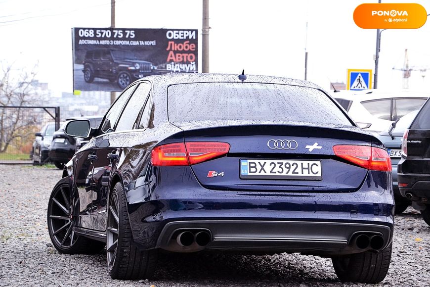 Audi S4, 2013, Бензин, 3 л., 134 тыс. км, Седан, Синий, Хмельницкий 14052 фото