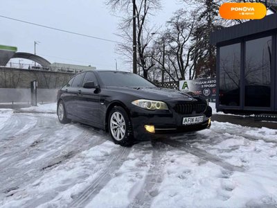 BMW 5 Series, 2012, Бензин, 2 л., 280 тис. км, Седан, Чорний, Київ 10745 фото
