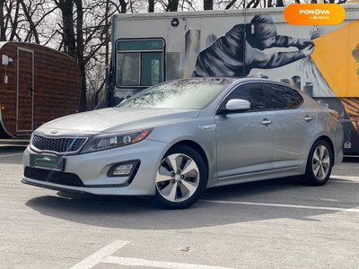 Kia Optima, 2014, Гібрид (HEV), 2.36 л., 138 тис. км, Седан, Сірий, Київ 44971 фото