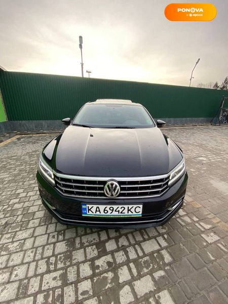 Volkswagen Passat, 2016, Бензин, 1.8 л., 75 тис. км, Седан, Чорний, Чернігів Cars-Pr-69057 фото