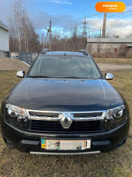 Renault Duster, 2012, Газ пропан-бутан / Бензин, 2 л., 163 тыс. км, Внедорожник / Кроссовер, Чорный, Кам'янець-Подільський Cars-Pr-63180 фото