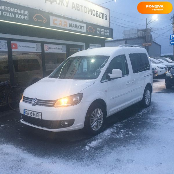 Volkswagen Caddy пасс., 2014, Дизель, 1.6 л., 221 тис. км, Універсал, Білий, Житомир 5641 фото