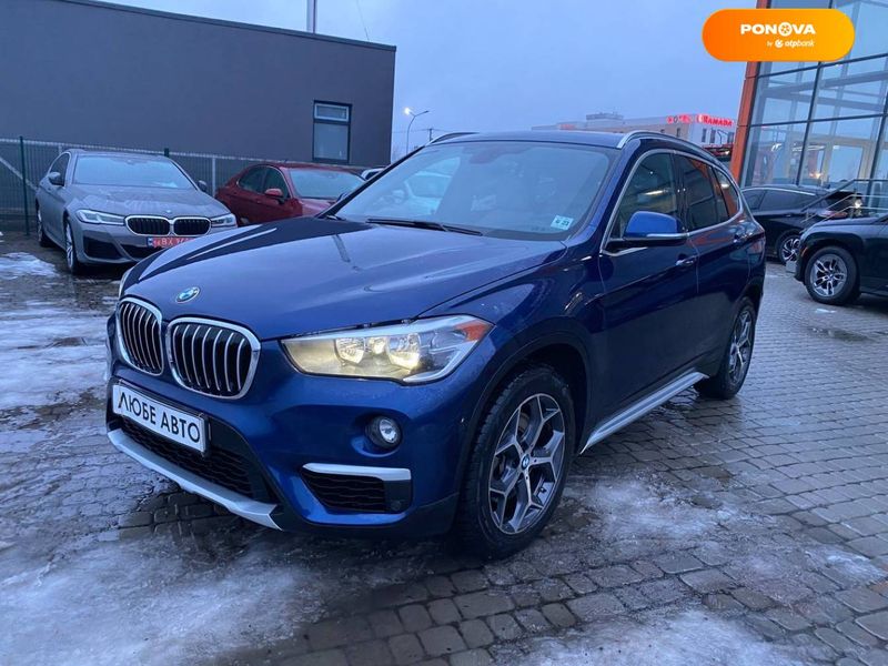 BMW X1, 2018, Бензин, 2 л., 66 тис. км, Позашляховик / Кросовер, Синій, Львів 15002 фото