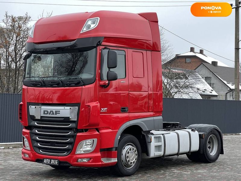 DAF XF, 2014, Дизель, 12.9 л., 910 тыс. км, Тягач, Красный, Луцк 38067 фото