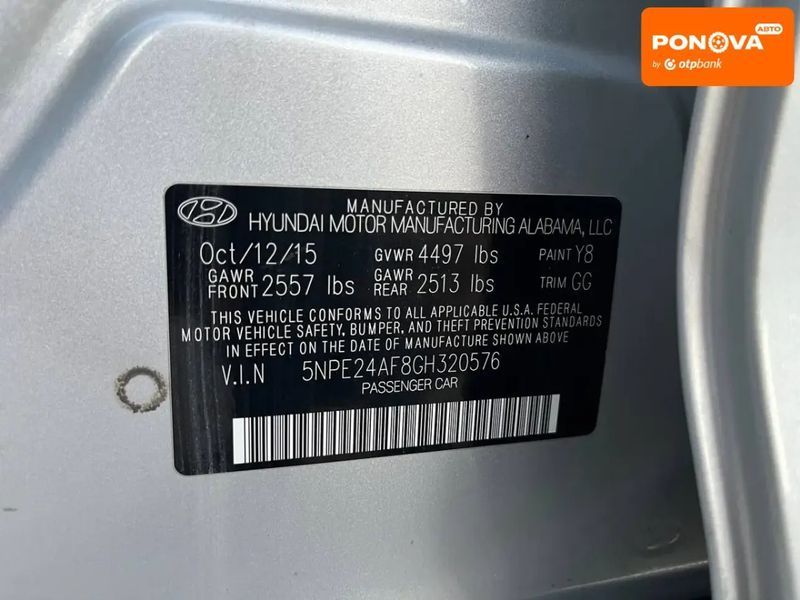 Hyundai Sonata, 2015 г., Бензин, 162 тыс. км, Седан, Серый, Львов AT-10400973 фото