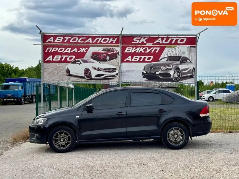 Volkswagen Polo, 2011 р., Газ метан / Бензин, 209 тис. км, Седан, Чорний, Київ AT-10418295 фото