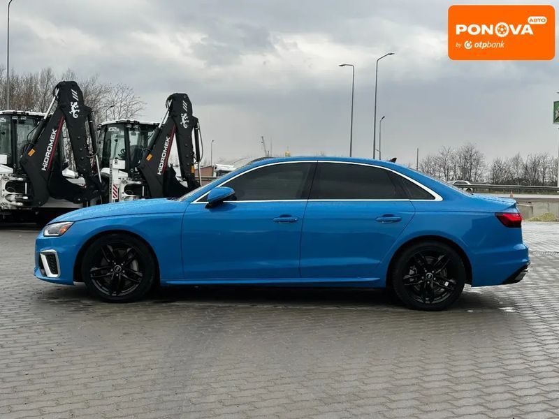 Audi A4, 2022 р., Бензин, 92 тис. км, Седан, Синій, Львів AT-10412922 фото