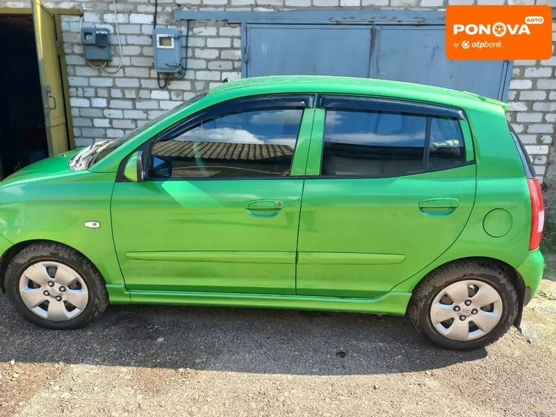Kia Picanto, 2007 г., Бензин, 168 тыс. км, Хетчбек, Зеленый, Козелець AT-10403899 фото