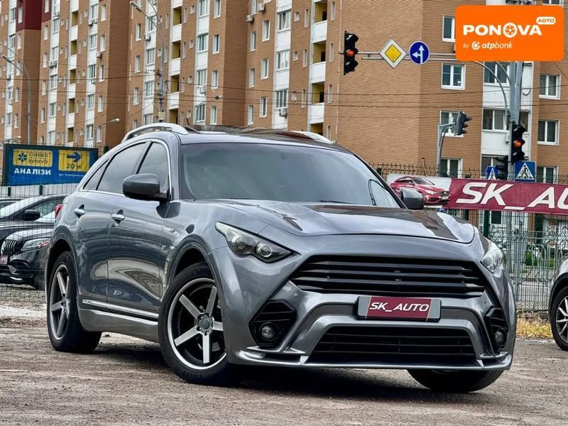 Infiniti QX70, 2016 р., Газ метан / Бензин, 113 тис. км, Позашляховик / Кросовер, Сірий, Київ AT-10418571 фото