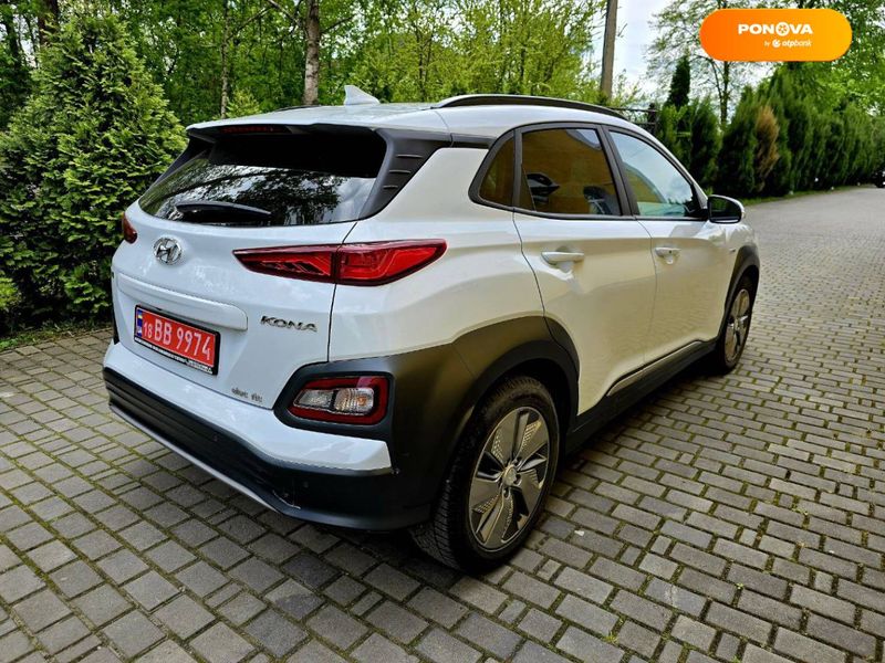 Hyundai Kona Electric, 2020, Електро, 83 тис. км, Позашляховик / Кросовер, Білий, Самбір Cars-Pr-65278 фото