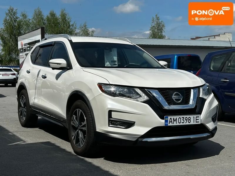 Nissan Rogue, 2017 р., Бензин, 154 тис. км, Позашляховик / Кросовер, Білий, Житомир AT-10417001 фото