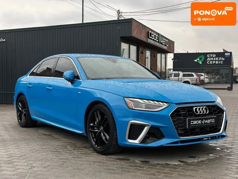 Audi A4, 2022 р., Бензин, 92 тис. км, Седан, Синій, Львів AT-10412922 фото