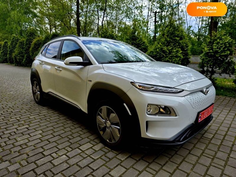 Hyundai Kona Electric, 2020, Електро, 83 тис. км, Позашляховик / Кросовер, Білий, Самбір Cars-Pr-65278 фото