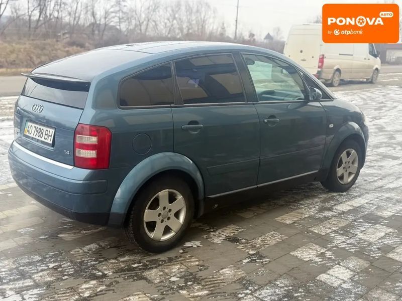 Audi A2, 2001 г., Бензин, 225 тыс. км, Хетчбек, Синий, Тячев AT-10406920 фото