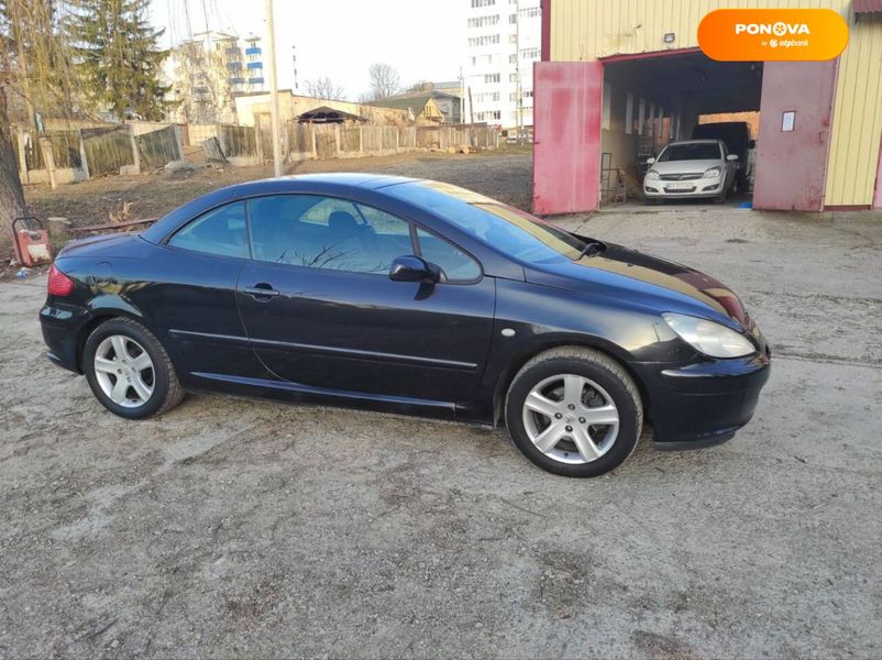 Peugeot 307, 2004, Бензин, 1.59 л., 198 тис. км, Кабріолет, Чорний, Кам'янець-Подільський Cars-Pr-67001 фото