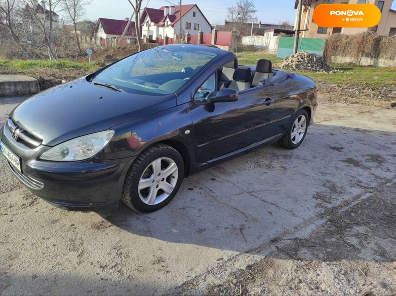 Peugeot 307, 2004, Бензин, 1.59 л., 198 тис. км, Кабріолет, Чорний, Кам'янець-Подільський Cars-Pr-67001 фото