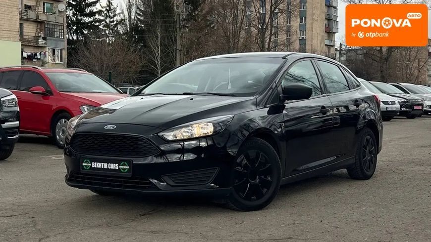 Ford Focus, 2017 р., Бензин, 124 тис. км, Седан, Чорний, Полтава AT-10412058 фото