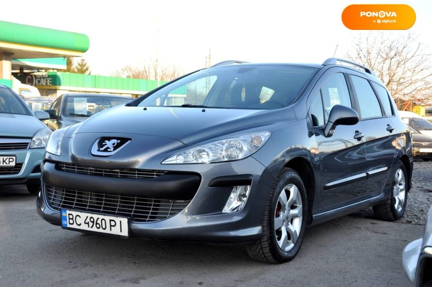 Peugeot 308, 2009, Дизель, 1.6 л., 219 тис. км, Універсал, Сірий, Львів 19849 фото