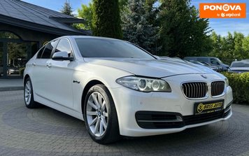 BMW 5 Series, 2014, Дизель, 3 л., 195 тис. км, Седан, Білий, Львів 280941 фото