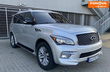 Infiniti QX80, 2016, Бензин, 5.55 л., 112 тис. км, Позашляховик / Кросовер, Сірий, Київ Cars-Pr-276445 фото