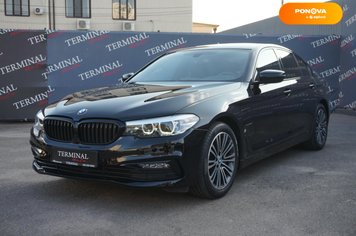 BMW 5 Series, 2018, Гибрид (HEV), 2 л., 73 тыс. км, Седан, Чорный, Одесса 111088 фото