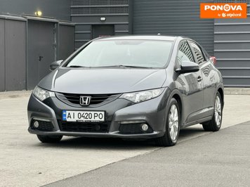 Honda Civic, 2012, Газ пропан-бутан / Бензин, 1.34 л., 139 тис. км, Хетчбек, Сірий, Київ 280343 фото