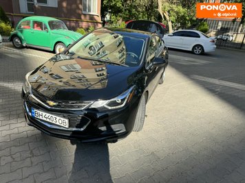 Chevrolet Cruze, 2017, Бензин, 1.4 л., 118 тис. км, Седан, Чорний, Одеса Cars-Pr-55381 фото