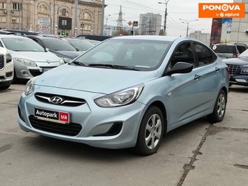 Hyundai Accent, 2012, Газ пропан-бутан / Бензин, 1.4 л., 160 тис. км, Седан, Сірий, Харків 278181 фото