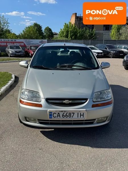 Chevrolet Aveo, 2005 г., Газ пропан-бутан / Бензин, 234 тыс. км, Седан, Серый, Кам'янка AT-10417666 фото