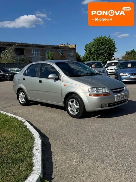 Chevrolet Aveo, 2005 г., Газ пропан-бутан / Бензин, 234 тыс. км, Седан, Серый, Кам'янка AT-10417666 фото