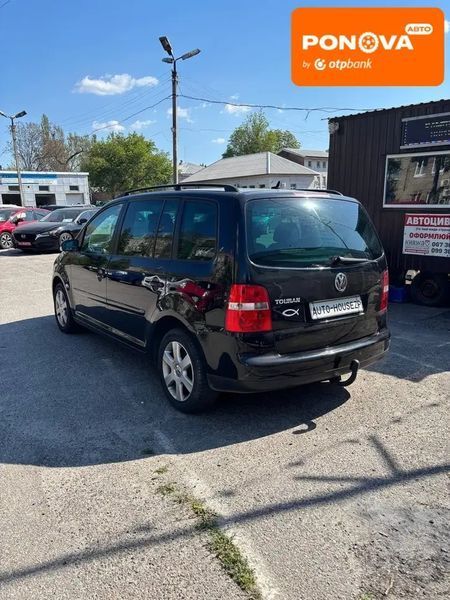 Volkswagen Touran, 2006 р., Бензин, 223 тис. км, Універсал, Чорний, Запоріжжя AT-10416875 фото
