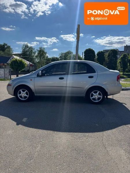 Chevrolet Aveo, 2005 г., Газ пропан-бутан / Бензин, 234 тыс. км, Седан, Серый, Кам'янка AT-10417666 фото