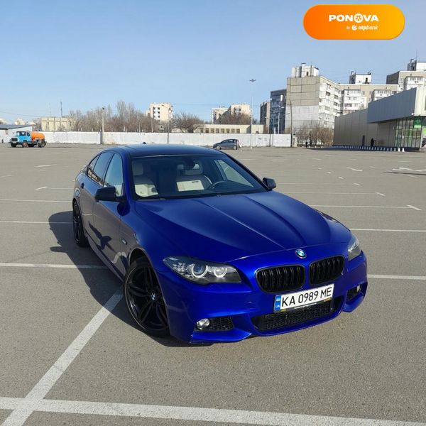 BMW 5 Series, 2012, Бензин, 3 л., 178 тис. км, Седан, Синій, Київ Cars-Pr-67290 фото