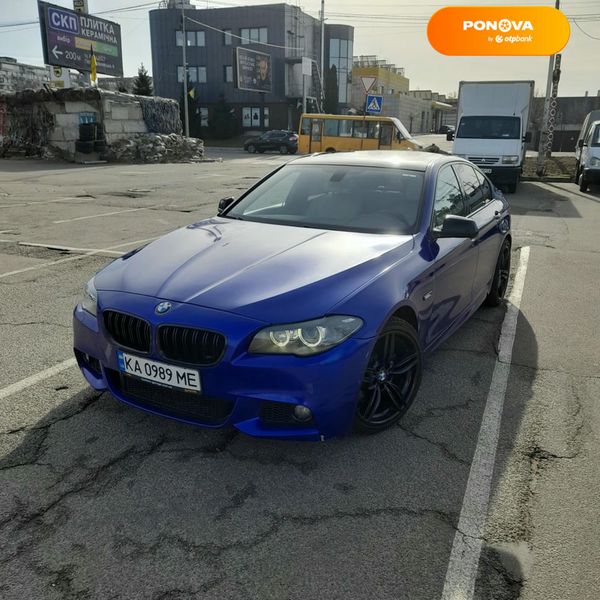 BMW 5 Series, 2012, Бензин, 3 л., 178 тис. км, Седан, Синій, Київ Cars-Pr-67290 фото