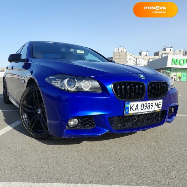 BMW 5 Series, 2012, Бензин, 3 л., 178 тис. км, Седан, Синій, Київ Cars-Pr-67290 фото