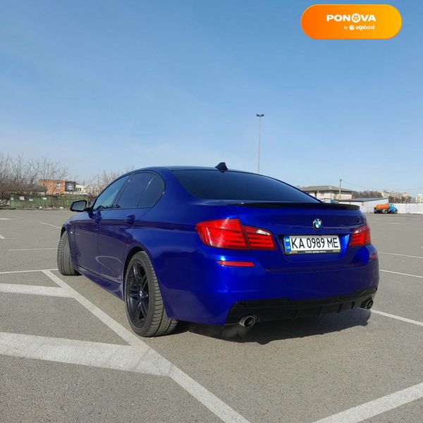 BMW 5 Series, 2012, Бензин, 3 л., 178 тис. км, Седан, Синій, Київ Cars-Pr-67290 фото