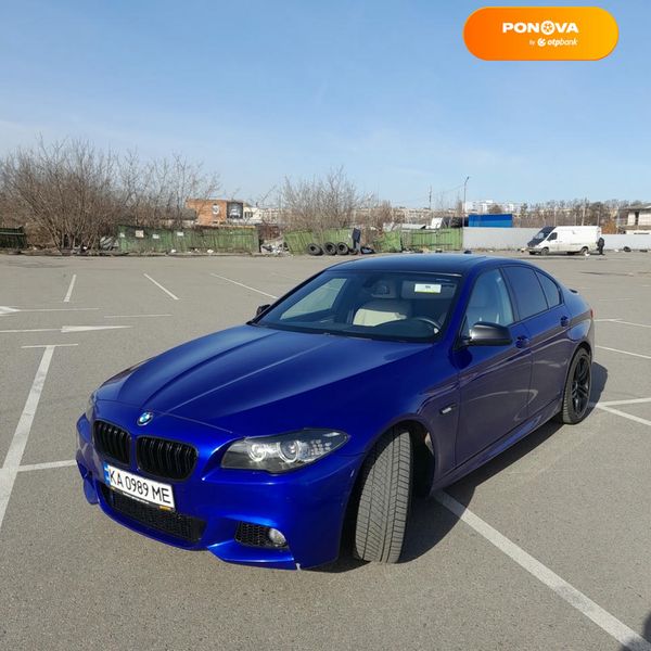 BMW 5 Series, 2012, Бензин, 3 л., 178 тис. км, Седан, Синій, Київ Cars-Pr-67290 фото