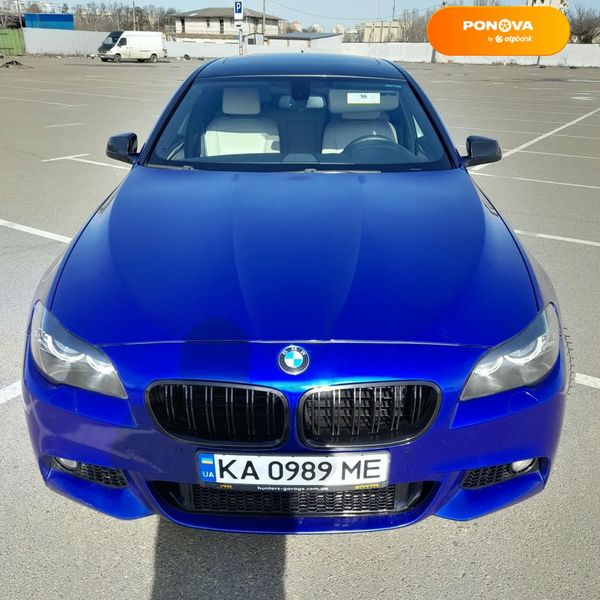 BMW 5 Series, 2012, Бензин, 3 л., 178 тис. км, Седан, Синій, Київ Cars-Pr-67290 фото