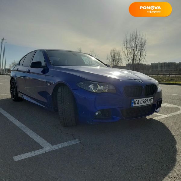 BMW 5 Series, 2012, Бензин, 3 л., 178 тис. км, Седан, Синій, Київ Cars-Pr-67290 фото