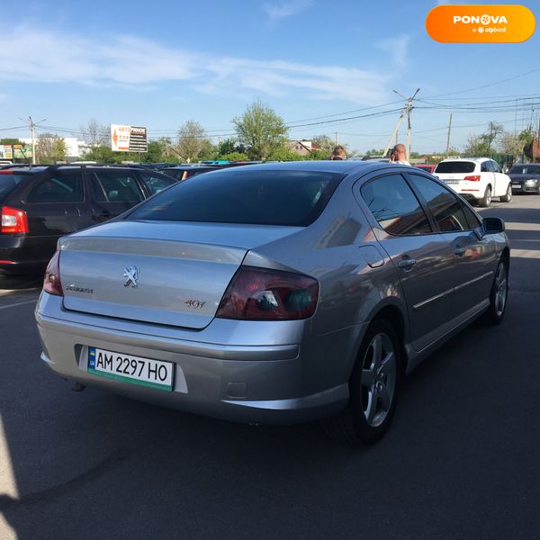 Peugeot 407, 2005, Бензин/Газ, 1.8 л., 376 тис. км, Седан, Сірий, Житомир 37835 фото