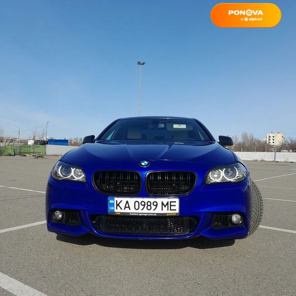 BMW 5 Series, 2012, Бензин, 3 л., 178 тис. км, Седан, Синій, Київ Cars-Pr-67290 фото