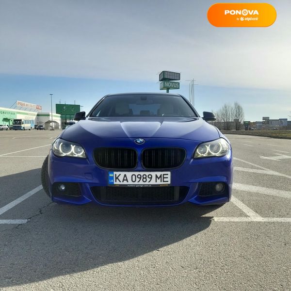 BMW 5 Series, 2012, Бензин, 3 л., 178 тис. км, Седан, Синій, Київ Cars-Pr-67290 фото