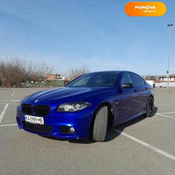 BMW 5 Series, 2012, Бензин, 3 л., 178 тис. км, Седан, Синій, Київ Cars-Pr-67290 фото