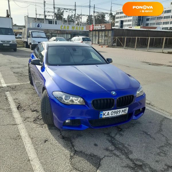 BMW 5 Series, 2012, Бензин, 3 л., 178 тис. км, Седан, Синій, Київ Cars-Pr-67290 фото