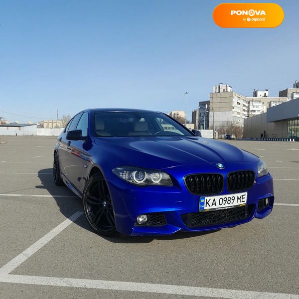 BMW 5 Series, 2012, Бензин, 3 л., 178 тис. км, Седан, Синій, Київ Cars-Pr-67290 фото