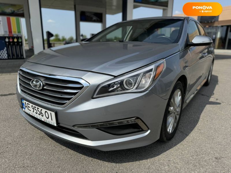 Hyundai Sonata, 2015, Бензин, 2.4 л., 74 тис. км, Седан, Сірий, Дніпро (Дніпропетровськ) 108137 фото