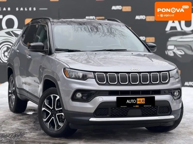 Jeep Compass, 2022 р., Бензин, 79 тис. км, Позашляховик / Кросовер, Сірий, Харків AT-10409580 фото