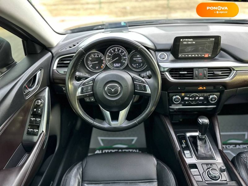 Mazda 6, 2016, Бензин, 2.49 л., 220 тис. км, Седан, Чорний, Київ 33490 фото